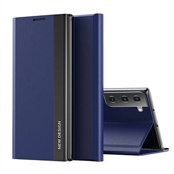 Stand Design Magnetic Auto-absorbed Leather Cell Phone Case Shell for Samsung Galaxy S21 5G