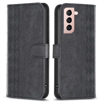 For Samsung Galaxy S21 4G / 5G Leather Cover, Imprinted Pattern Flip Phone Case with Stand Wallet