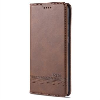 AZNS Magnetic Absorbed Leather Wallet Mobile Phone Cover for Samsung Galaxy S21 Ultra 5G