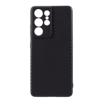 For Samsung Galaxy S21 Ultra 5G Case Carbon Fiber TPU Protector Cover