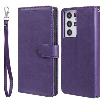 Detachable 2-in-1 Design Leather Wallet Cover Stand Case for Samsung Galaxy S21 Ultra 5G