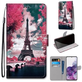 Wallet Stand Case for Samsung Galaxy S21+ 5G Anti-Drop Pattern Printing Shell