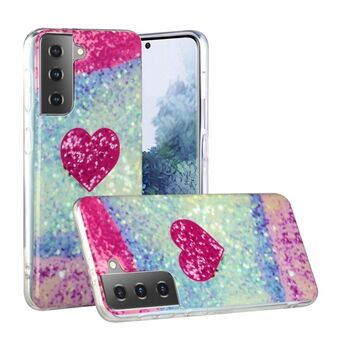 TPU Marble Pattern IMD Back Cover for Samsung Galaxy S21+ 5G