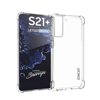 HAT-PRINCE ENK-PC093 Antislip 4 Corners Thickened Shockproof Clear TPU Cover for Samsung Galaxy S21+ 5G