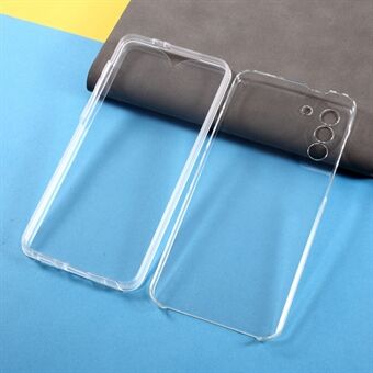 PET Cover + TPU Frame + Acrylic Panel Phone Shell for Samsung Galaxy S21 Plus 5G Clear Full Protection Hybrid Case