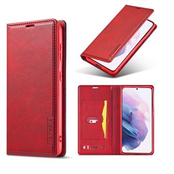 LC.IMEEKE LC-001 Series Card Slots Design Leather Phone Cover Case for Samsung Galaxy S21 Plus 5G