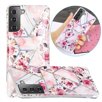For Samsung Galaxy S21+ Marble Pattern Printing IMD Design TPU Cover