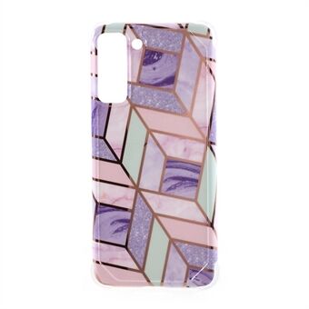 IMD Splicing Marble Pattern TPU Protector Cover for Samsung Galaxy S21 Plus 5G