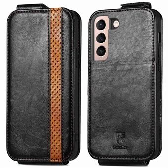 CASENEO 003 Series for Samsung Galaxy S21+ 5G Business Style PU Leather Splicing Phone Stand Case Vertical Flip Shockproof Cover with Card Slots