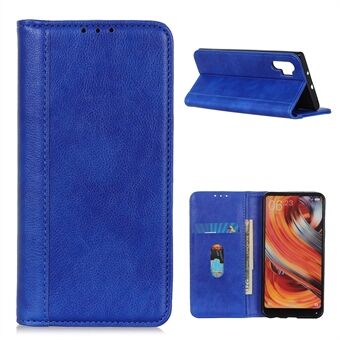 Litchi Texture Split Leather Magnetic Suction Cover Shell for Samsung Galaxy A32 5G