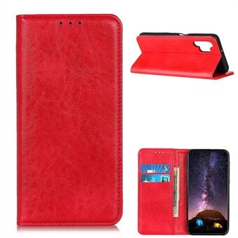 Auto-absorbed Crazy Horse Texture Wallet Stand Phone Case for Samsung Galaxy A32 5G/M32 5G