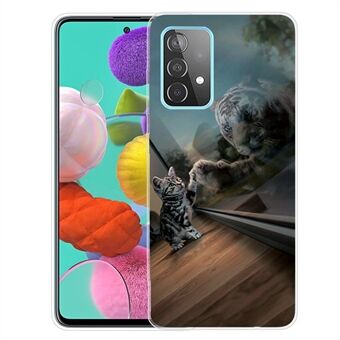 Animals Pattern Printing Series Ultra Clear TPU Phone Cover Case for Samsung Galaxy A32 5G
