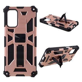 Shock-Absorbed PC+TPU Kickstand Cover with Magnetic Metal Sheet Design for Samsung Galaxy A32 5G