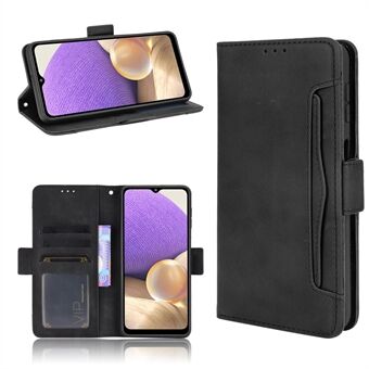 Leather Phone Wallet Design Stand Feature Protective Cover Case with Multiple Card Slots for Samsung Galaxy A32 5G