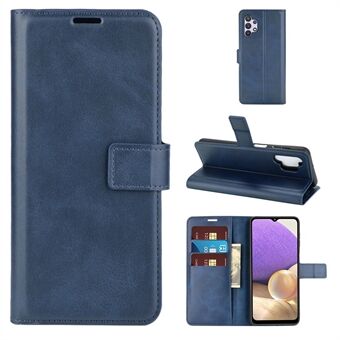 Leather Cover Case with Wallet Stand Design for Samsung Galaxy A32 5G