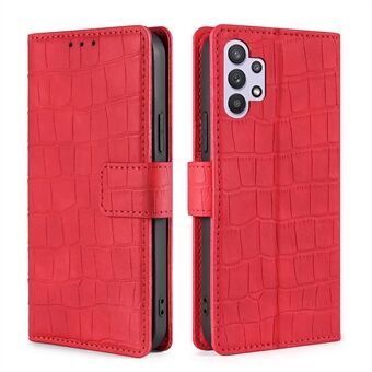 Quality Leather Crocodile Texture Design Stand Wallet Case for Samsung Galaxy A32 5G