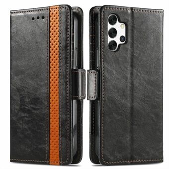 CASENEO 002 Series Fall-proof Business Style Splicing Leather Case Stand Wallet Shell for Samsung Galaxy A32 5G / M32 5G