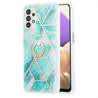 2.0mm TPU Phone Kickstand Cover Multi-Color IMD Electroplating IML Marble Pattern Case for Samsung Galaxy A32 5G / M32 5G