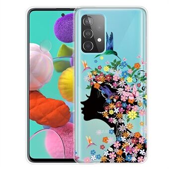 Pattern Printing Soft TPU Cell Phone Cover for Samsung Galaxy A52 4G/5G / A52s 5G