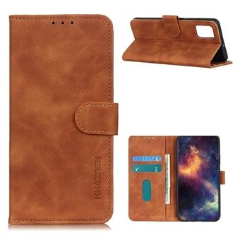 KHAZNEH Retro Style Leather Mobile Phone Wallet Cover for Samsung Galaxy A52 4G/5G / A52s 5G