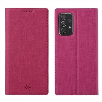 VILI DMX for Samsung A52 4G/5G / A52s 5G Cross Texture Leather Stand Case