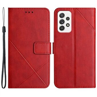 Anti-drop Pure Color PU Leather Phone Cover with Wallet for Samsung Galaxy A52 4G/A52 5G/A52s 5G