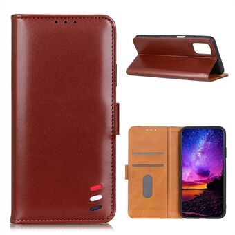 Smooth Surface Leather Wallet Phone Case with Stand for Samsung Galaxy A02s (EU Version)