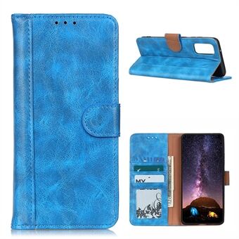 Phone Case for Samsung Galaxy A02s (EU Version) Crazy Horse Texture Leather Stand Cover
