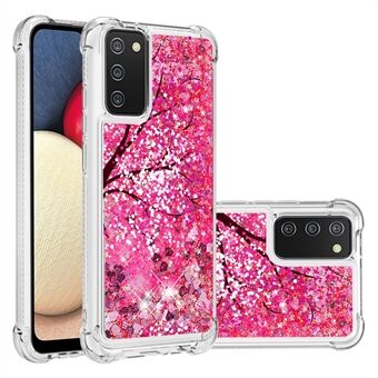 Shockproof Quicksand Protector Case with Pattern for Samsung Galaxy A02s (EU Version)/(US Version)
