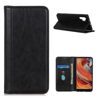 For Samsung Galaxy A32 4G (EU Version) Auto-absorbed Design Litchi Skin Split Leather Case Wallet Cover