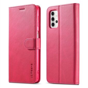 LC.IMEEKE Folio Flip Leather Shell Phone Cover Case for Samsung Galaxy A32 4G (EU Version) with Wallet Stand Features