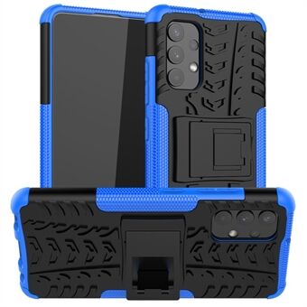 Cool Tyre Pattern PC + TPU Phone Case with Kickstand for Samsung Galaxy A32 4G (EU Version)