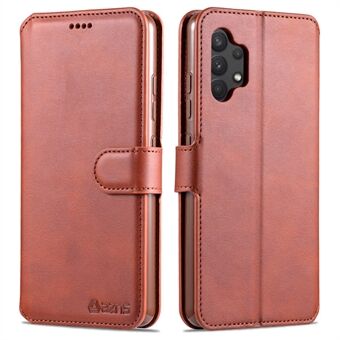 AZNS Wallet Design Leather Shell Phone Stand Cover Case for Samsung Galaxy A32 4G