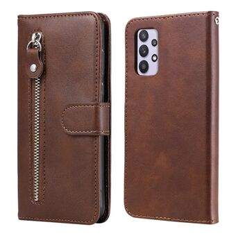 Zipper Pocket Wallet Leather Stand Phone Case Cover for Samsung Galaxy A32 4G (EU Version)