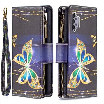 BF03 Pattern Printing Zipper Wallet Leather Phone Case for Samsung Galaxy A32 4G