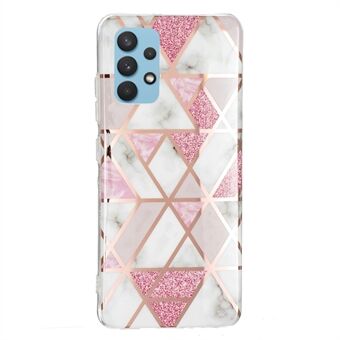 IMD Design Electroplating Marble Pattern TPU Phone Protective Case Cover for Samsung Galaxy A32 4G (EU Version)