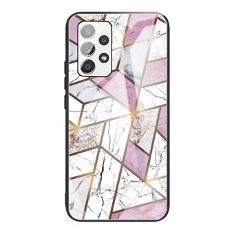 Shockproof Marble Pattern Tempered Glass + TPU Phone Case for Samsung Galaxy A32 4G (EU Version)