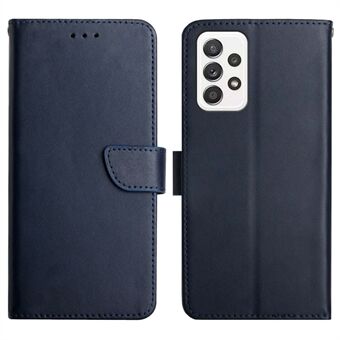 Nappa Texture Genuine Leather + TPU Wallet Stand Protective Phone Case with Magnetic Clasp for Samsung Galaxy A32 4G (EU Version)