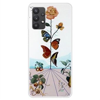 For Samsung Galaxy A32 4G (EU Version) Protective Case Stylish Pattern Printing Scratch-resistant TPU Phone Cover