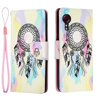 Pattern Printing Leather Stand Wallet Phone Case Shell for Samsung Galaxy Xcover 5