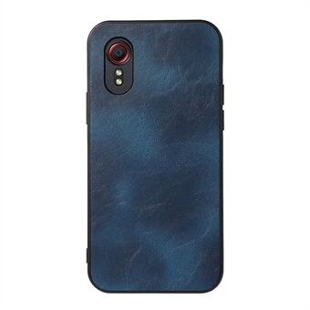 Crazy Horse Texture PU Leather Coated Plastic + TPU Hybrid Shock-Proof Case for Samsung Galaxy Xcover 5 / 5s