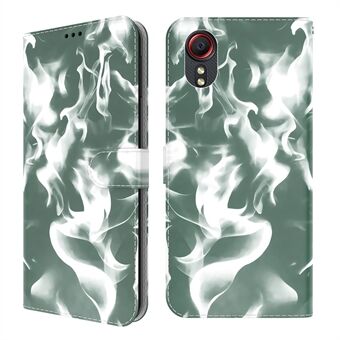 Full Protection Fog Pattern Printing Leather Wallet Design Stand Phone Cover for Samsung Galaxy Xcover 5