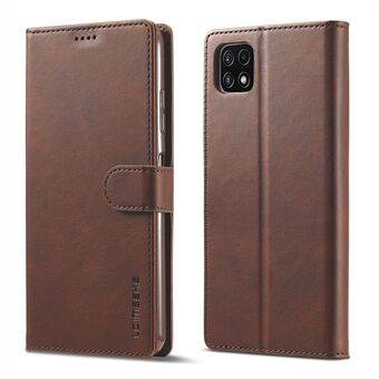 LC.IMEEKE Full Protection Wallet Design Leather Phone Stand Case for Samsung Galaxy A22 5G (EU Version)