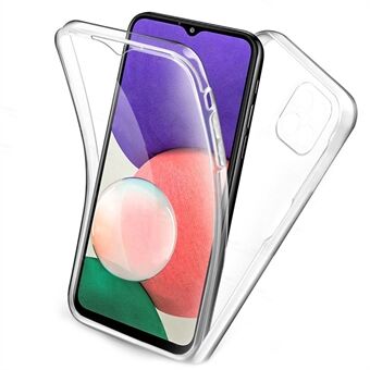 Detachable 2-in-1 Clear TPU+PET+Acrylic Hybrid Case Phone Cover for Samsung Galaxy A22 5G (EU Version)