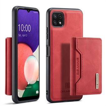 DG.MING M2 Series Detachable 2 in 1 Magnetic Wallet Design Wireless Charging Leather Hybrid Case with Kickstand for Samsung Galaxy A22 5G (EU Version)