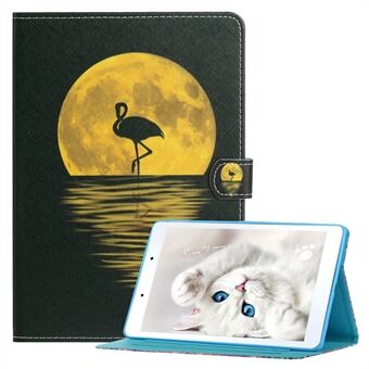 Stylish Pattern PU Leather Case for Samsung Galaxy Tab A7 Lite 8.7-inch T220 / T225 Card Holder Cover