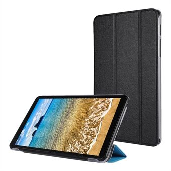 Silk Texture Leather Tablet Tri-fold Stand Case for Samsung Galaxy Tab A7 Lite 8.7-inch