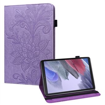 Auto Wake/Sleep Function Imprint Flower Pattern Leather Stand Tablet Cover for Samsung Galaxy Tab A7 Lite 8.7-inch