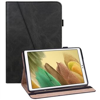 Full Coverage Leather Tablet Stand Cover with Card Holder and Pen Strap for Samsung Galaxy Tab A7 Lite 8.7-inch SM-T220 (Wi-Fi)/SM-T225