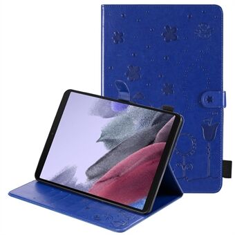 KT Tablet Series-4 Imprinted Cat Bee Auto Wake/Sleep Leather Tablet Stand Case Cover for Samsung Galaxy Tab A7 Lite 8.7-inch/T225/T220